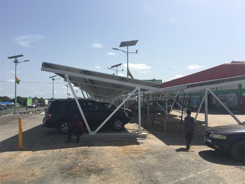 Anodized Aluminum Solar Carport Structure