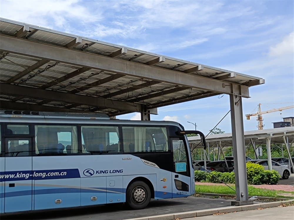 Bus Parking steel solar structure mounting