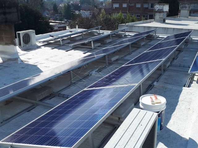 Adjustable Tilt Flat Roof Solar Panel Mounting