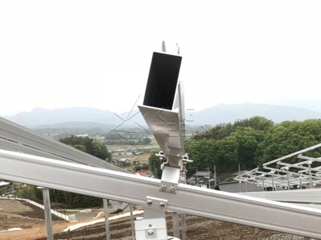 Solar Panel Pole Mounting Rail Slope Ground Mounting System