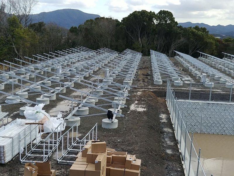 Ground Mount Solar Shelves