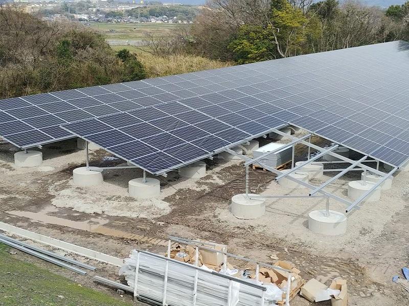 Estructura de montaje en suelo de aluminio para energía solar fotovoltaica