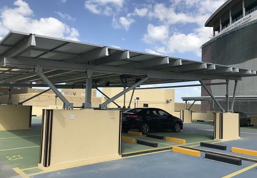 Aluminum PV Caport Mounting System Bracket Dubai 280kw