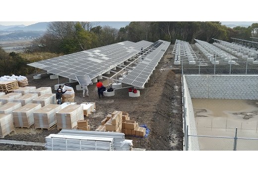 Solar Panel Ground Mounting Systems Japan 2.3MW
