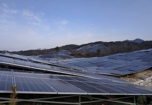 Solar Module Mounting Structure Solar Panels On Ground Korea 10MW